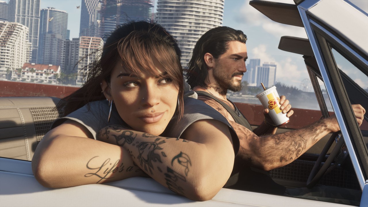 Jason and Lucia in an official GTA VI scene